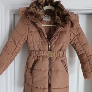 Mayoral Jeans Spain Girls / Winter Puffer Jacket / Brown / Size 10  140 cm